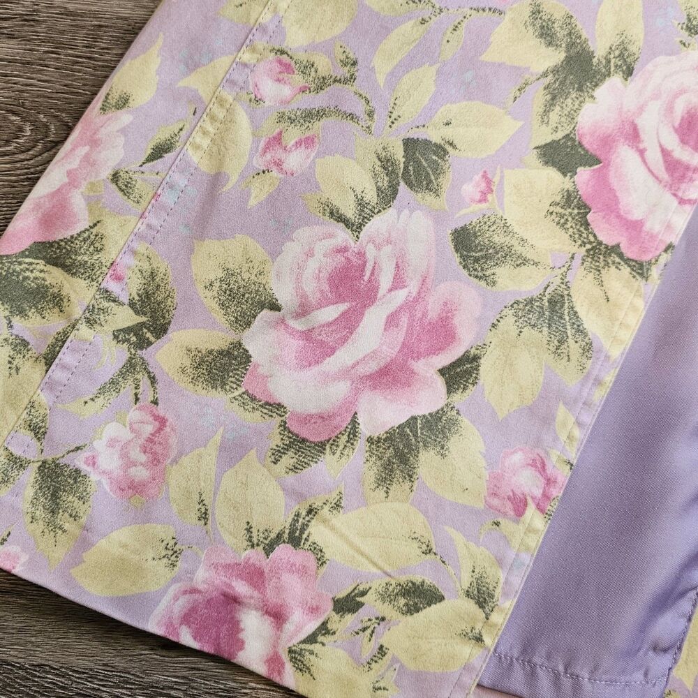 JACLYN SMITH floral spring coat pastel easter blazer jacket pink lilac S - Picture 10 of 12